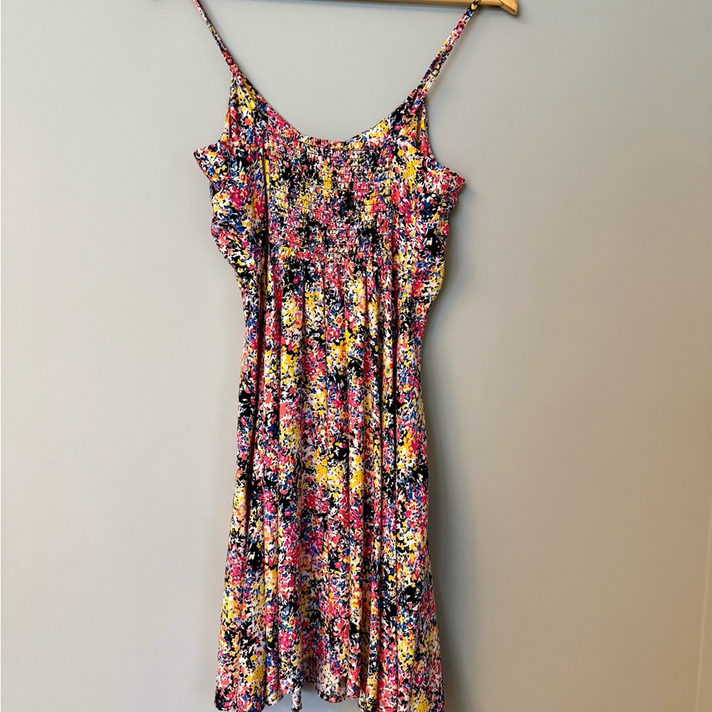 GAP Fit and Flare Floral Print Spaghetti Strap Soft Flowy Sundress - Multi - Picture 3 of 7